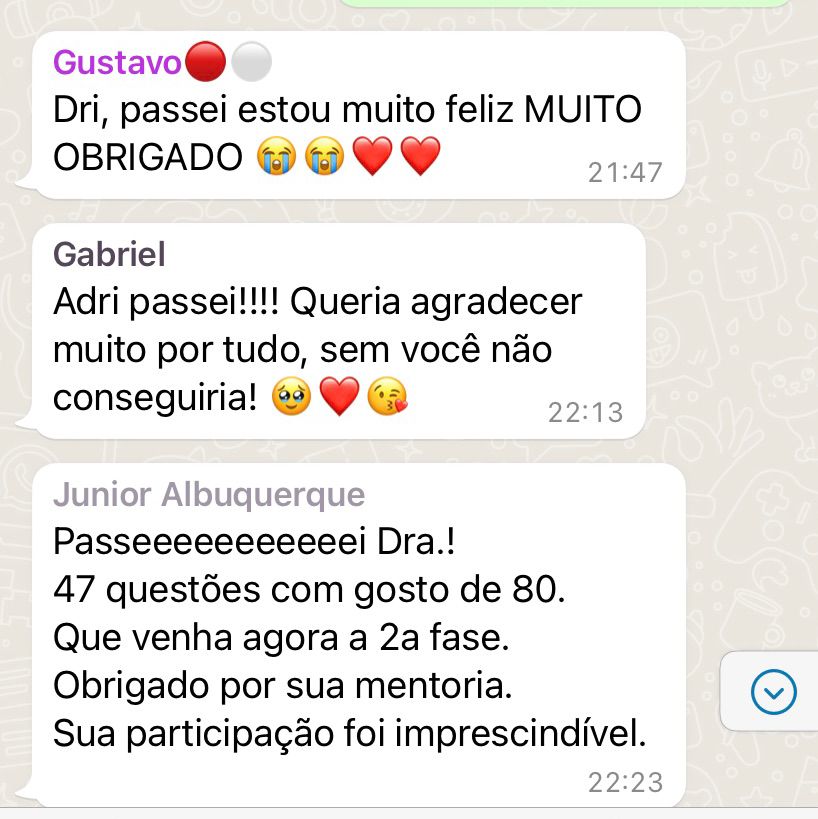 Adriana Freire OAB - Depoimento Primeira Fase